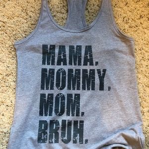 New Sublimation Racerback Tank Momma mommy mom brah
